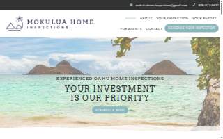 Mokulua Home Inspections website