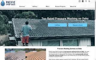 Pacific Spray Wash website
