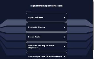 Signature Inspections Hawai’i, LLC website