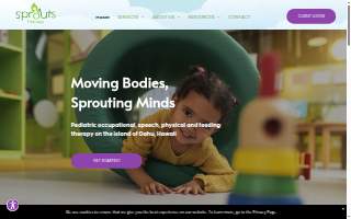 Sprouts Therapy of Kailua website