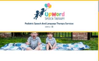 Upword Speech Therapy website