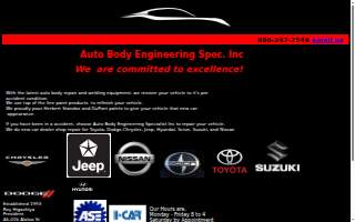 Auto Body Engineering Spec. Inc website
