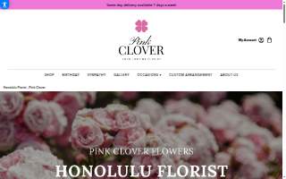 Florist Pink Clover Kaneohe website