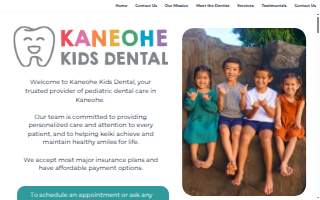 Kaneohe Kids Dental website
