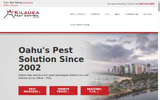 Kilauea Pest Control of Kaneohe website