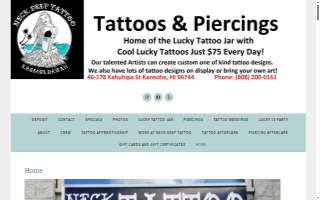 Neck Deep Tattoo website