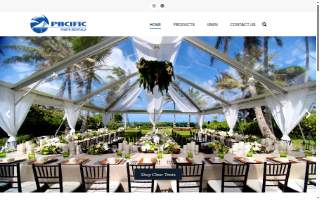 Pacific Party Rentals website