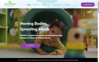 Sprouts Therapy of Kaneohe website