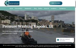 Cornerstone Pressure Washing website