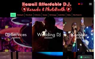 Hawaii Affordable DJ - Wedding DJ, Karaoke & Photobooth website