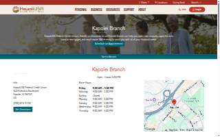 HawaiiUSA Federal Credit Union website