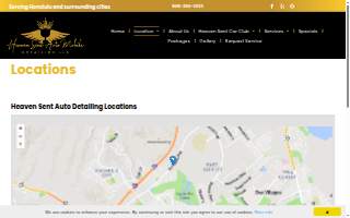 Heaven Sent Mobile Auto Detailing LLC - Oahu Hawaii website