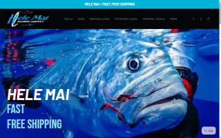 Hele Mai Fishing Supply website