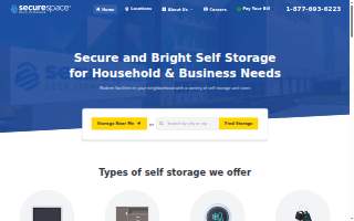 SecureSpace Self Storage Kapolei website