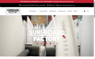 Surfboard Factory Hawaii website