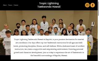 Tropic Lightning Taekwondo Hawaii website