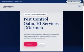 Xtermco Inc of Mililani Town website
