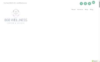 808 Wellness Spa & Healing Center website
