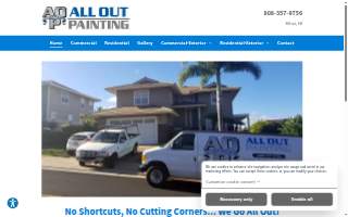 All Out Painting LLC website