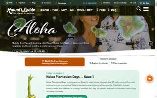 Hawaiian Rent-All website