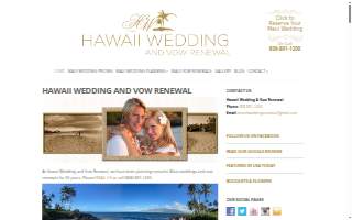 Hawaii Wedding and Vow Renewal website