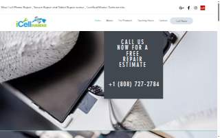 iCell Hawaii Maui’s Best Cell Phone Repair, Sales and Accessories Center of Kihei website