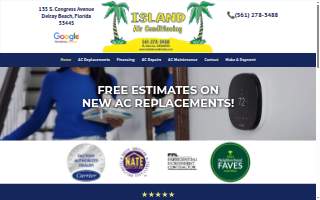 Island Air Conditioning website