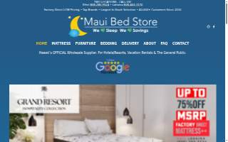 Maui Bed Store website