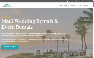 Maui Rents of Kihei website