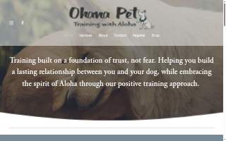 Ohana Pet Training website