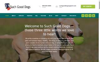 Such Good Dogs website