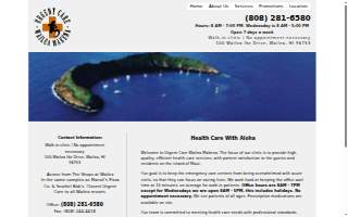 Urgent Care Wailea Makena website