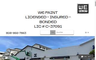 We Paint Maui website