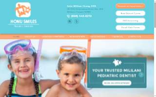 Honu Smiles Pediatric Dentistry website