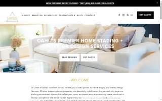 Oasis Staging + Design website