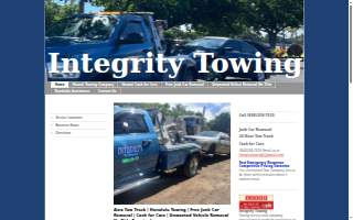 Integrity Towing website