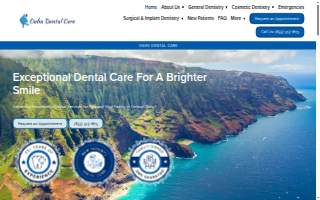 Oahu Dental Care website