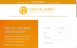 Chuck James Music School of Waipahu website