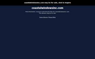 Coastal Windows, Inc. of Waipahu website