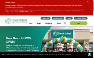 Hawaii State Federal Credit Union website