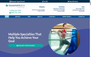 Movement Plus Physical Therapy of Waipahu website