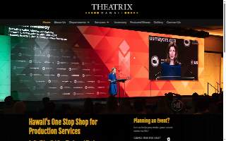 Theatrix Hawaii - Audio Visual Company - Oahu website