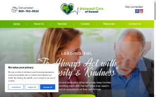 Universal Care of Hawaii website