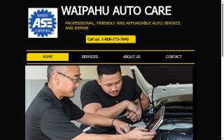 Waipahu Auto Care website