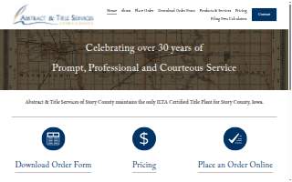 Abstract & Title Services of Story County website