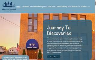 Adventures Preschool website