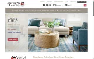 American Country Home Store website