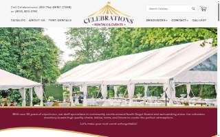 Celebrations Party & Rental Store website