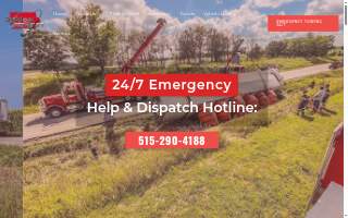 Central Iowa Towing and Recovery website