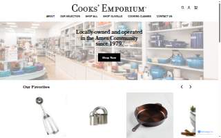 Cooks' Emporium website